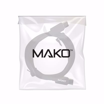 Picture of Mako Mako USB-C To USB-C Cable 60W USB 2.0  1M in Black Bulk