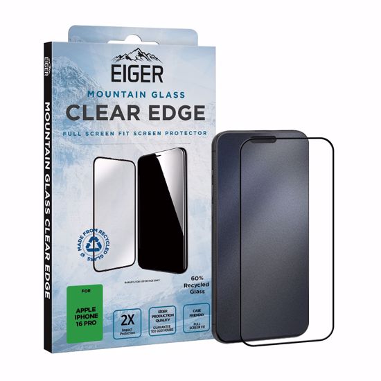 Picture of Eiger Eiger Mountain Glass CLEAR EDGE Screen Protector for iPhone 16 Pro